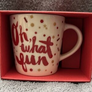 Starbucks Red and Gold Holiday Mini Mug